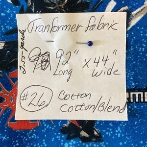 100% cotton fabric New Transformer  design